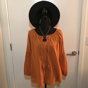 Lightweight Crocheted Long Sleeve Top